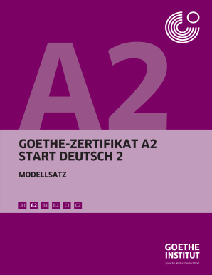 Goethe - Zertifikat A2